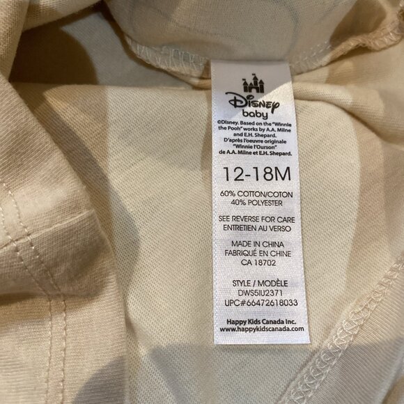 Disney Baby Winnie The Pooh Bee Infant 2 Pce Set T-Shirt Shorts Size 12-18 M - Picture 7 of 9